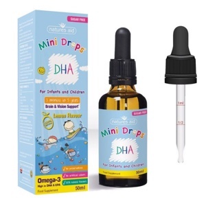 Vitamin Nature Aid DHA drop cho bé từ 3 tháng đến 5 tuổi