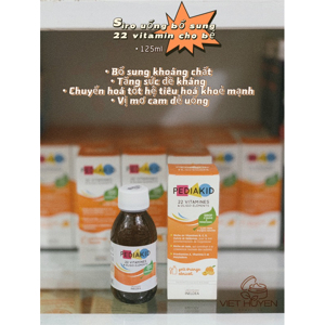 Vitamin PediaKid tổng hợp bổ sung 22 vitamin - 125ml