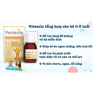 Vitamin tổng hợp cho bé 0-3 tuổi Pentavite 30ml