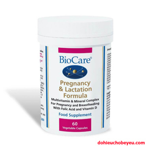 Vitamin tổng hợp cho mẹ bầu, bú Biocare Pregnancy and Lactation 60 viên