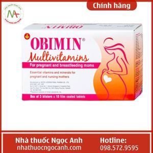 Thuốc bổ sung vitamin và khoáng chất cho bà bầu OBIMIN MULTIVITAMINS | Hộp 30 viên