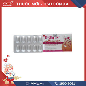 Thuốc bổ sung vitamin và khoáng chất cho bà bầu OBIMIN MULTIVITAMINS | Hộp 30 viên