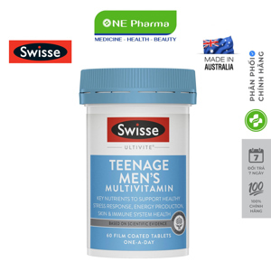 Vitamin tổng hợp cho nam thanh thiếu niên Swisse Teenage Ultitive Men’s 60 viên