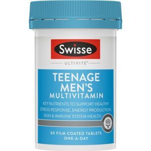 Vitamin tổng hợp cho nam vị thành niên Swisse Teenage Ultivite Men’s Multivitamin 60 viên