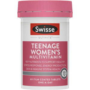 Vitamin tổng hợp cho nữ vị thành niên Swisse Teenage Ultivite Women’s Multivitamin 60 viên