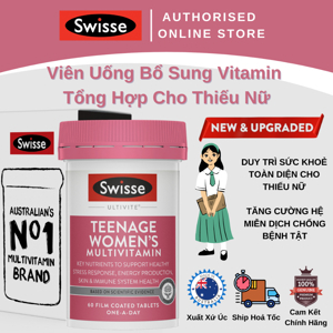 Vitamin tổng hợp cho nữ vị thành niên Swisse Teenage Ultivite Women’s Multivitamin 60 viên