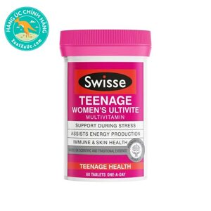 Vitamin tổng hợp cho nữ vị thành niên Swisse Teenage Ultivite Women’s Multivitamin 60 viên