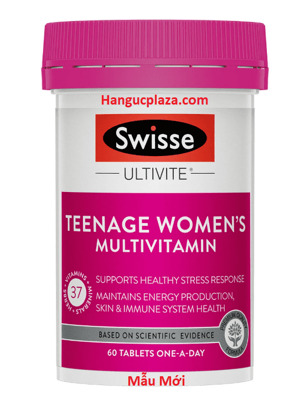 Vitamin tổng hợp cho nữ vị thành niên Swisse Teenage Ultivite Women’s Multivitamin 60 viên