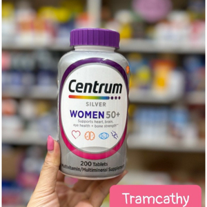 Vitamin tổng hợp cho phụ nữ Centrum Women - dưới 50 tuổi, hộp 200 viên