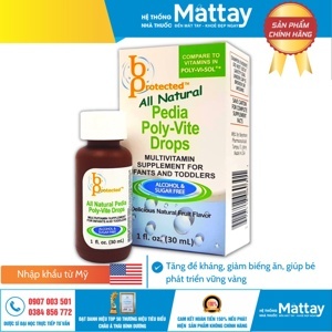 Vitamin tổng hợp cho trẻ biếng ăn, thiếu chất Pedia Poly-Vite Drops