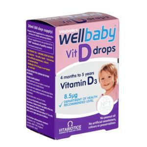 Vitamin tổng hợp dạng giọt cho bé từ 4-12 tháng Wellbaby Drops