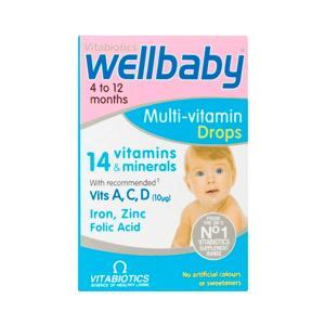 Vitamin tổng hợp dạng giọt cho bé từ 4-12 tháng Wellbaby Drops