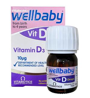 Vitamin tổng hợp dạng giọt cho bé từ 4-12 tháng Wellbaby Drops