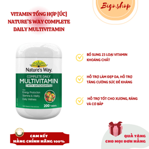 Vitamin tổng hợp Nature's Way Complete Daily Multivitamin 200 viên