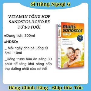 Vitamin tổng hợp Sanostol - cho trẻ trên 4 tuổi, 75 viên