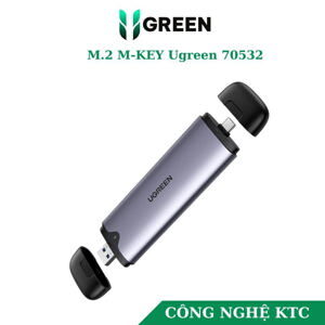 Vỏ đựng ổ cứng SSD M.2 B-Key & M+B Key NVME/PCIE GEN2 tốc độ 10Gbps Ugreen 70532