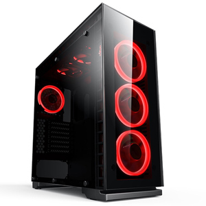 Vỏ máy tính - Case Aigo Crystal - 5 Fan RGB