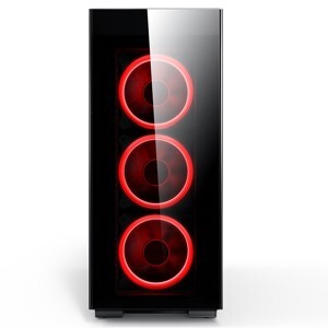 Vỏ máy tính - Case Aigo Crystal - 5 Fan RGB