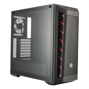 Vỏ máy tính - Case Cooler Master MasterBox MB511 TG Red Trim