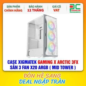 Vỏ máy tính - Case Xigmatek Gaming X Arctic 3FX