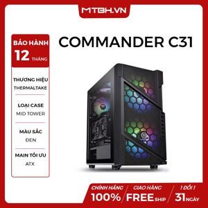 Vỏ máy tính - Case Thermaltake Commander C31 TG Snow ARGB Edition