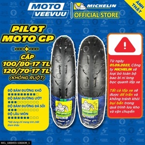 Vỏ Michelin Pilot Moto GP 100/80-17 cho Exciter