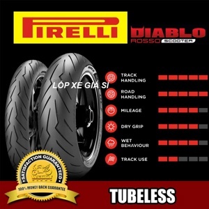 Vỏ Pirelli 120/70-12 Diablo Rosso Scooter