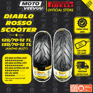 Vỏ Pirelli 130/70-12 Diablo Rosso Scooter