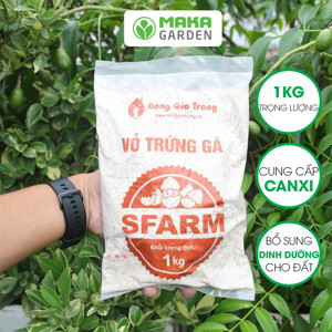 Vỏ trứng gà Sfarm đã qua xử lý - Túi 1Kg