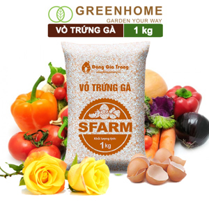 Vỏ trứng gà Sfarm đã qua xử lý - Túi 1Kg