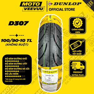 Vỏ xe Dunlop 100/90-10 D307