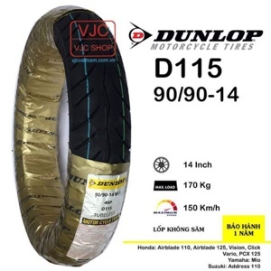 Vỏ xe Dunlop 90/90-14 D115