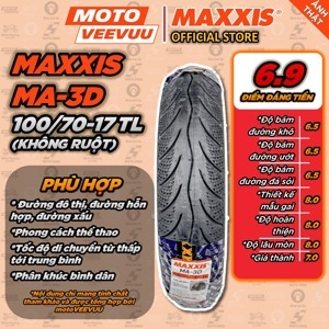 Vỏ xe Maxxis 100/70-17 3D