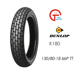 Vỏ xe máy DUNLOP 130/80-18 M/C 66P TT K180 Indo