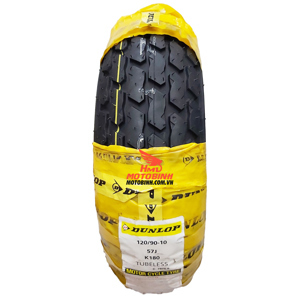 Vỏ xe máy Dunlop K180 120/90-10 MC 57J TL