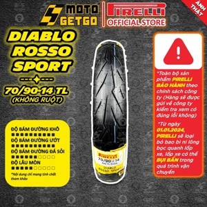 Vỏ xe Pirelli 70/90-14 Diablo Rosso Sport