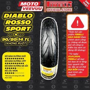 Vỏ xe Pirelli 90/80-14 Diablo Rosso Sport