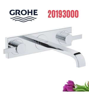 Vòi 3 lỗ gắn tường nóng lạnh Grohe 20193000