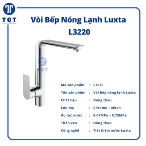 Vòi bếp Luxta nóng lạnh L3220