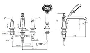 Vòi bồn tắm American Standard WF-1600