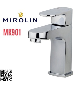 Vòi chậu 1 lỗ nóng lạnh lavabo Mirolin MK 901