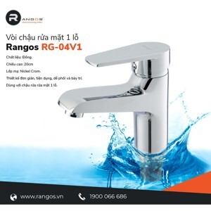 Vòi chậu 1 lỗ Rangos RG-04V1