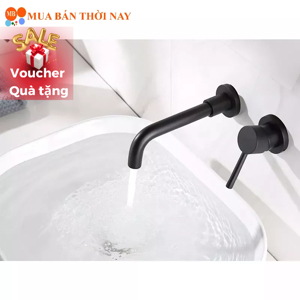 Vòi chậu 2 lỗ gắn tường Kanly GCT04B nóng lạnh