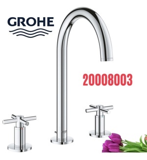 Vòi chậu Grohe Atrio 3 lỗ 20008003