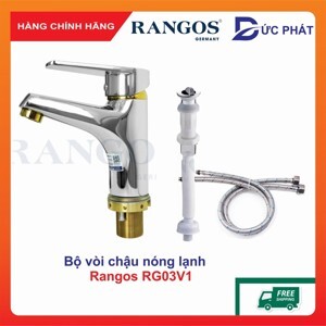 Vòi chậu lavabo 1 lỗ Rangos RG-03V1