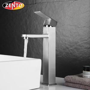 Vòi chậu Lavabo nóng lạnh dương bàn Inox Zento SUS3314