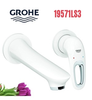 Vòi chậu lavabo nóng lạnh gắn tường Grohe 19571LS3