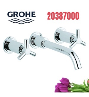 Vòi chậu lavabo nóng lạnh gắn tường Grohe 20387000