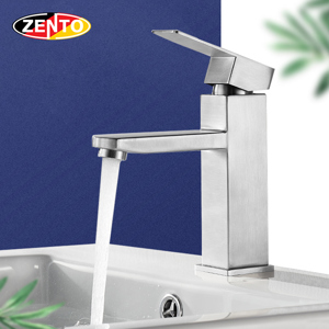 Vòi chậu lavabo nóng lạnh inox 304 Zento SUS3324