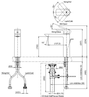 Vòi chậu lavabo Toto TLG02304V1